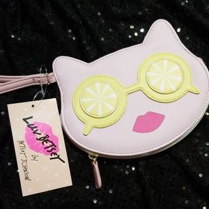 NWT Betsy Johnson Kitty sunshine coun purse